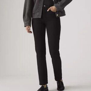 Levi's Women's Black Wedgie Straight Ankle Button Fly Jeans Size 31